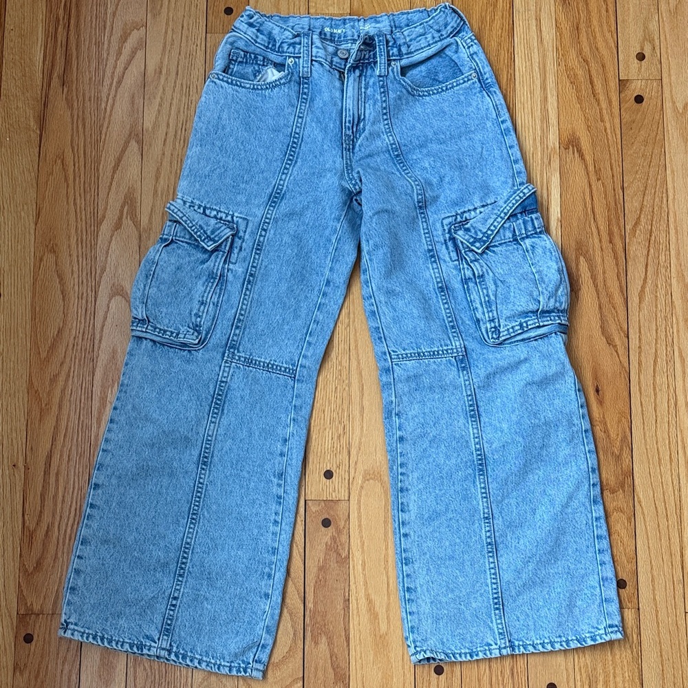 Girls baggy cargo Jeans size 12